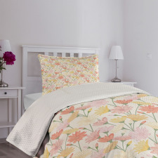 Romantic Vintage Floral Bedspread Set