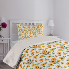 Floral Romantic Print Bedspread Set