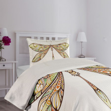 Colorful Bug Design Bedspread Set