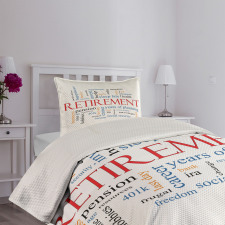 Word Cloud Concept Bedspread Set