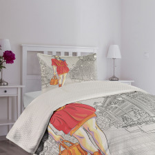 Modern Urban Street Fashion Bedspread Set