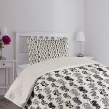 Tribal Style Abstract Bedspread Set