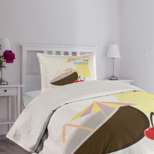 Pina Colada Cocktail Bedspread Set