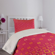 Thin Bold Squares Bedspread Set