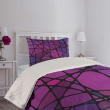 Amorphous Shapes Tile Bedspread Set