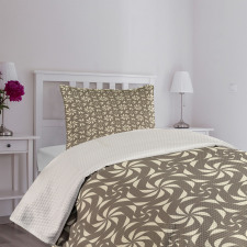 Pinwheel Inspired Pattern Bedspread Set