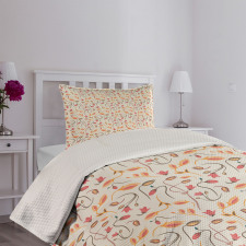 Botanical Summertime Nature Bedspread Set