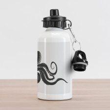 Curling Tentacles Curl Aluminum Water Bottle