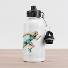 Man in Bubbles Aluminum Water Bottle