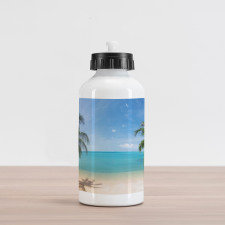 Panoramic View Beach Aluminum Water Bottle