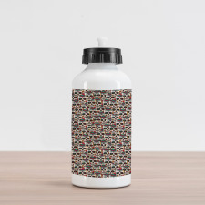 Paisley Floral Pattern Aluminum Water Bottle