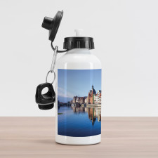 Motlawa River Gdansk Town Aluminum Water Bottle