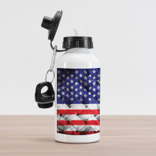 Fourth of July Day National Aluminum Water Bottle