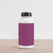 Pinkish Leaves Aluminum Water Bottle