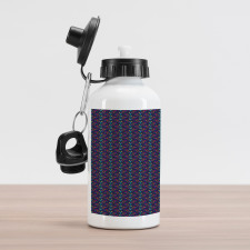 Triangles and Zigzags Aluminum Water Bottle