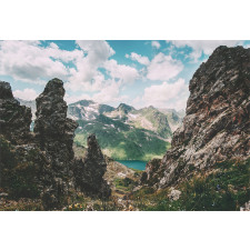 Rocky Mountains America Aluminum Water Bottle