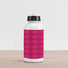 Monotone Floral Swirls Aluminum Water Bottle