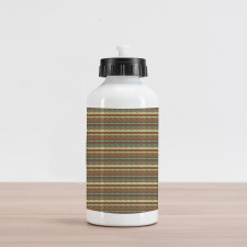 Native Geometric Art Pattern Aluminum Water Bottle