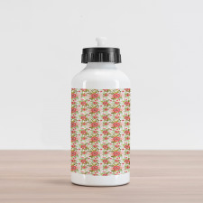 Pastel Spring Flower Aluminum Water Bottle