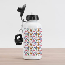 Cartoon Lucky Aluminum Water Bottle