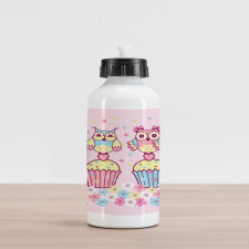 Couples Cupcakes Romantic Aluminum Water Bottle