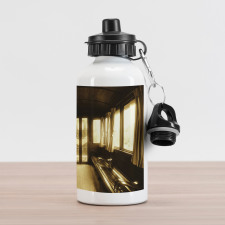 Old Vintage Train Salon Aluminum Water Bottle