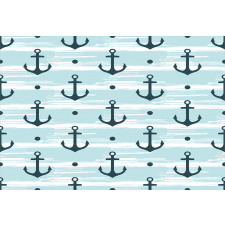 Pattern with Anchors Aluminum Water Bottle