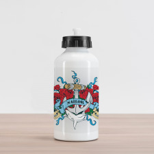 Anchor Bones Skeleton Aluminum Water Bottle