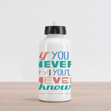 Inspiration Philosophy Aluminum Water Bottle
