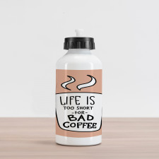 Coffee Lover Mug Concept Aluminum Water Bottle