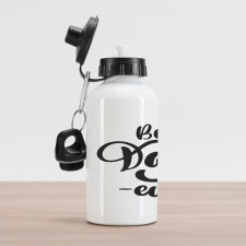 Monochrome Bold Design Aluminum Water Bottle