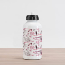 Paris Honeymoon Aluminum Water Bottle