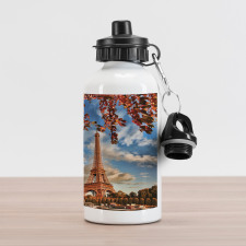 Eiffel Tower with Boat Aluminum Water Bottle