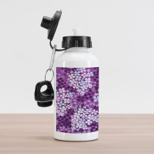 Hydrangea Lilacs Field Aluminum Water Bottle