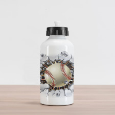 Baseball Wall Concrete Aluminum Water Bottle