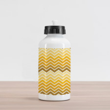 Chevron Zigzag Ombre Aluminum Water Bottle