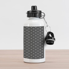 Retro Square Line Aluminum Water Bottle
