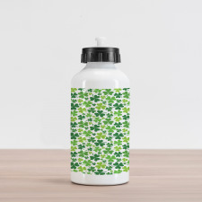 Irregular Shamrocks Pattern Aluminum Water Bottle