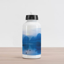 Sunrise Bamboo Raft China Aluminum Water Bottle