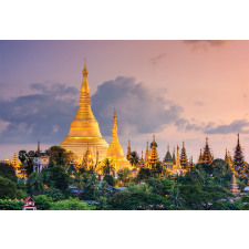 Yangon Myanmar View Aluminum Water Bottle