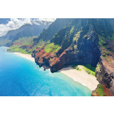 Na Pali Coast Island Aluminum Water Bottle