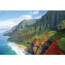 Na Pali Coast Kauai Sea Aluminum Water Bottle