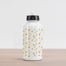Flying Bugs Hearts Beehives Aluminum Water Bottle