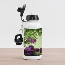 Spa Candles Orchids Bloom Aluminum Water Bottle