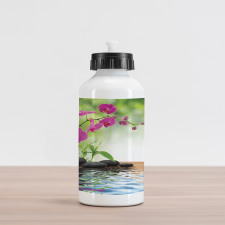 Bamboo Tree Orchid Stones Aluminum Water Bottle