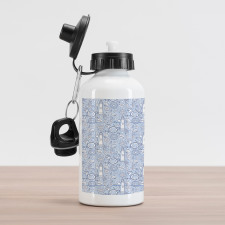 Nautical Ocean Fish Aluminum Water Bottle