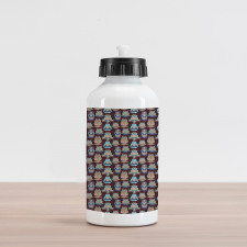 Abstract Pastel Birds Aluminum Water Bottle
