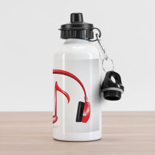 Love Sound Headphones Aluminum Water Bottle