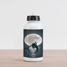 Mermaids at Night Aluminum Water Bottle