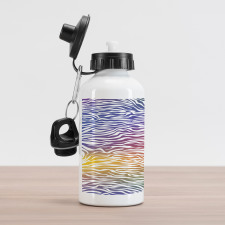 Abstract Zebra Skin Aluminum Water Bottle